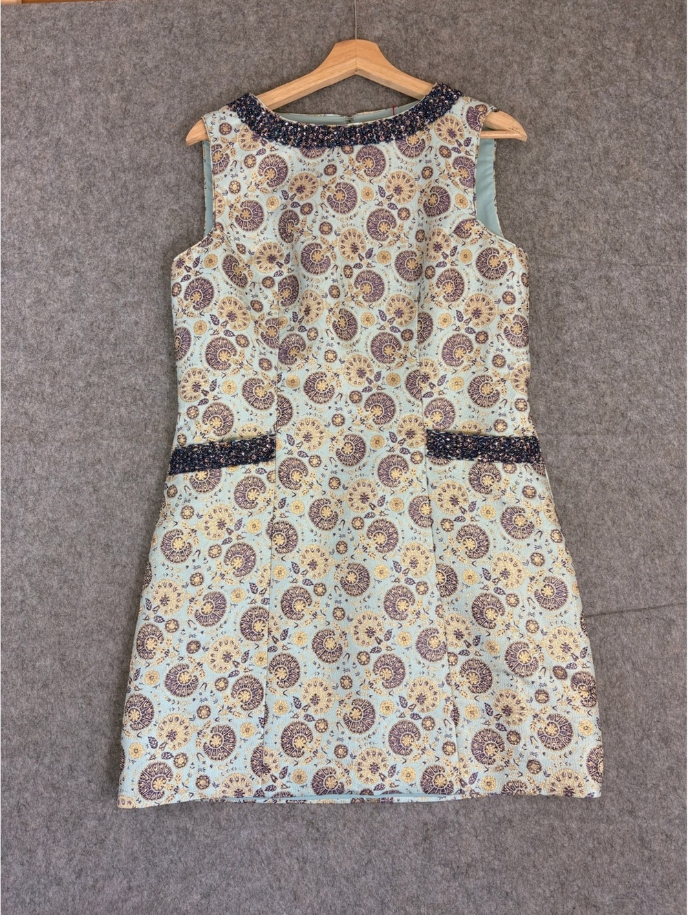 Frances Valentine patterned sleeveless dress Size 8 NWT